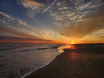 Beautiful sunsets on the beach