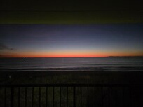 5:30 in the morning. The colors over the ocean were beautiful!