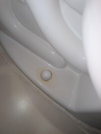 Pee on base of potty.