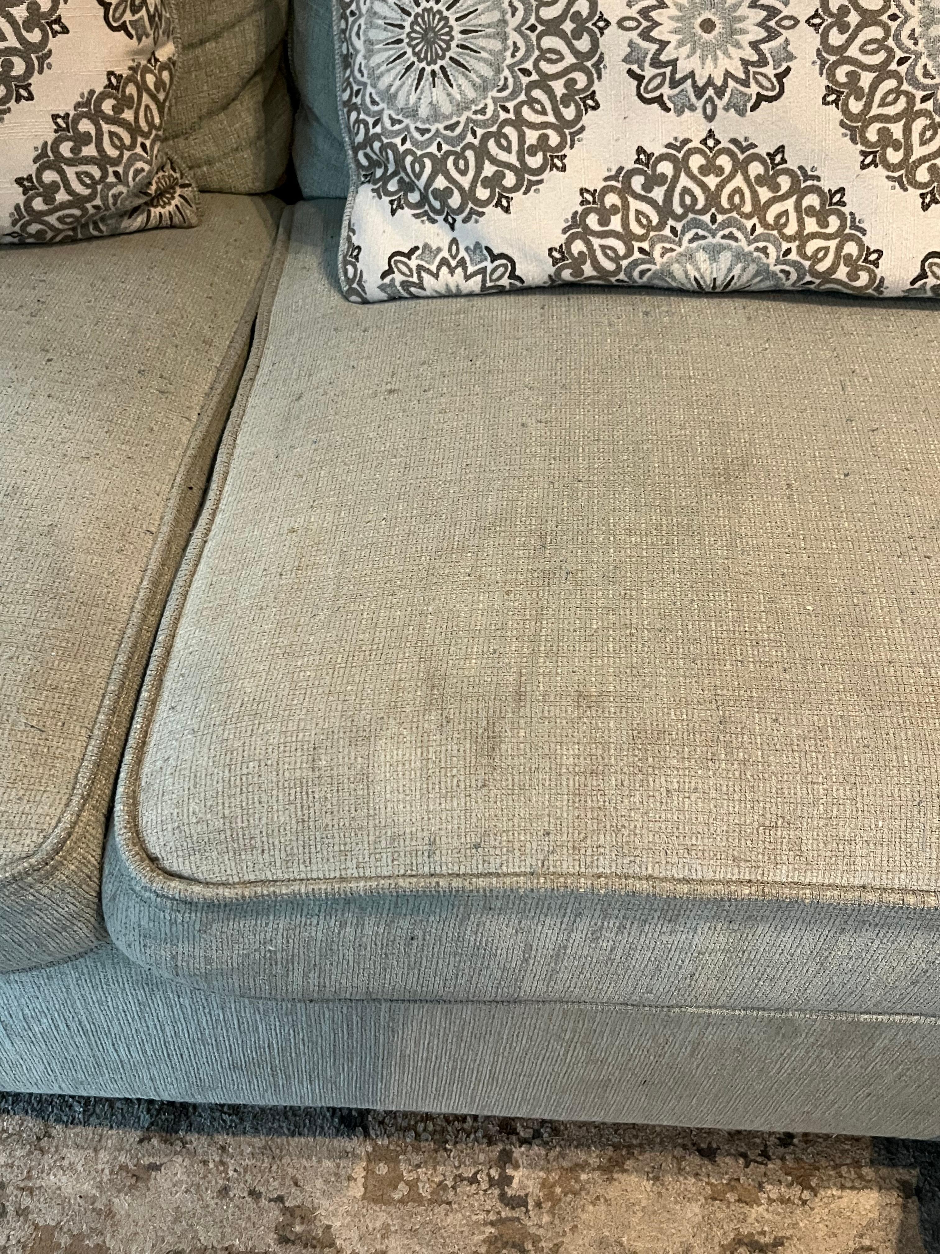 stained couch
