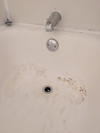 Moldy tub.