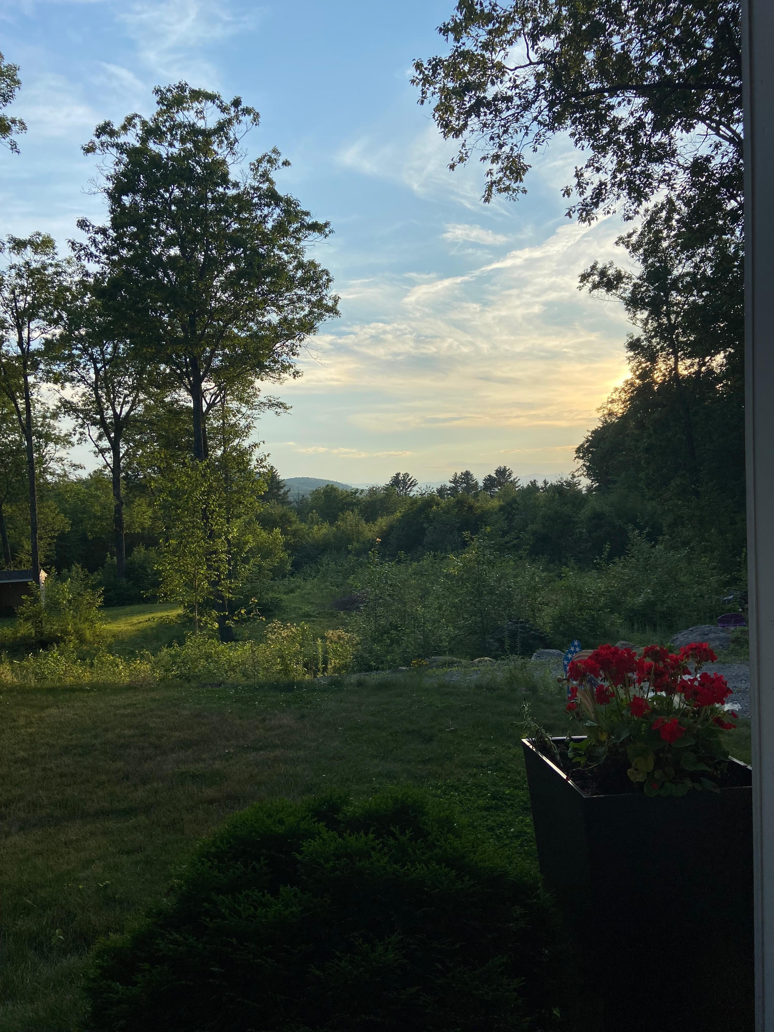 Beautiful sunsets from the porch! 