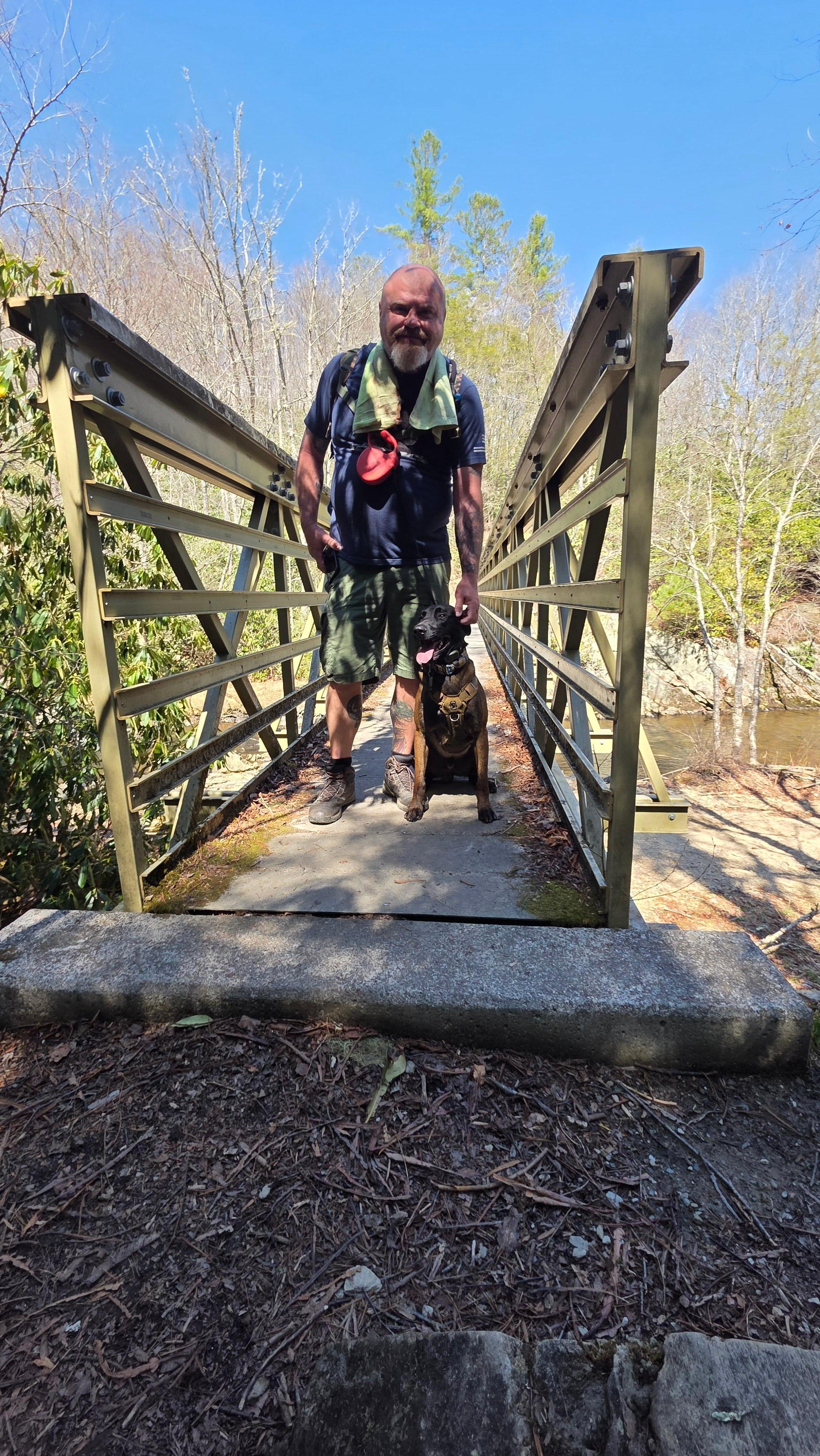 Trail across from the cabin 