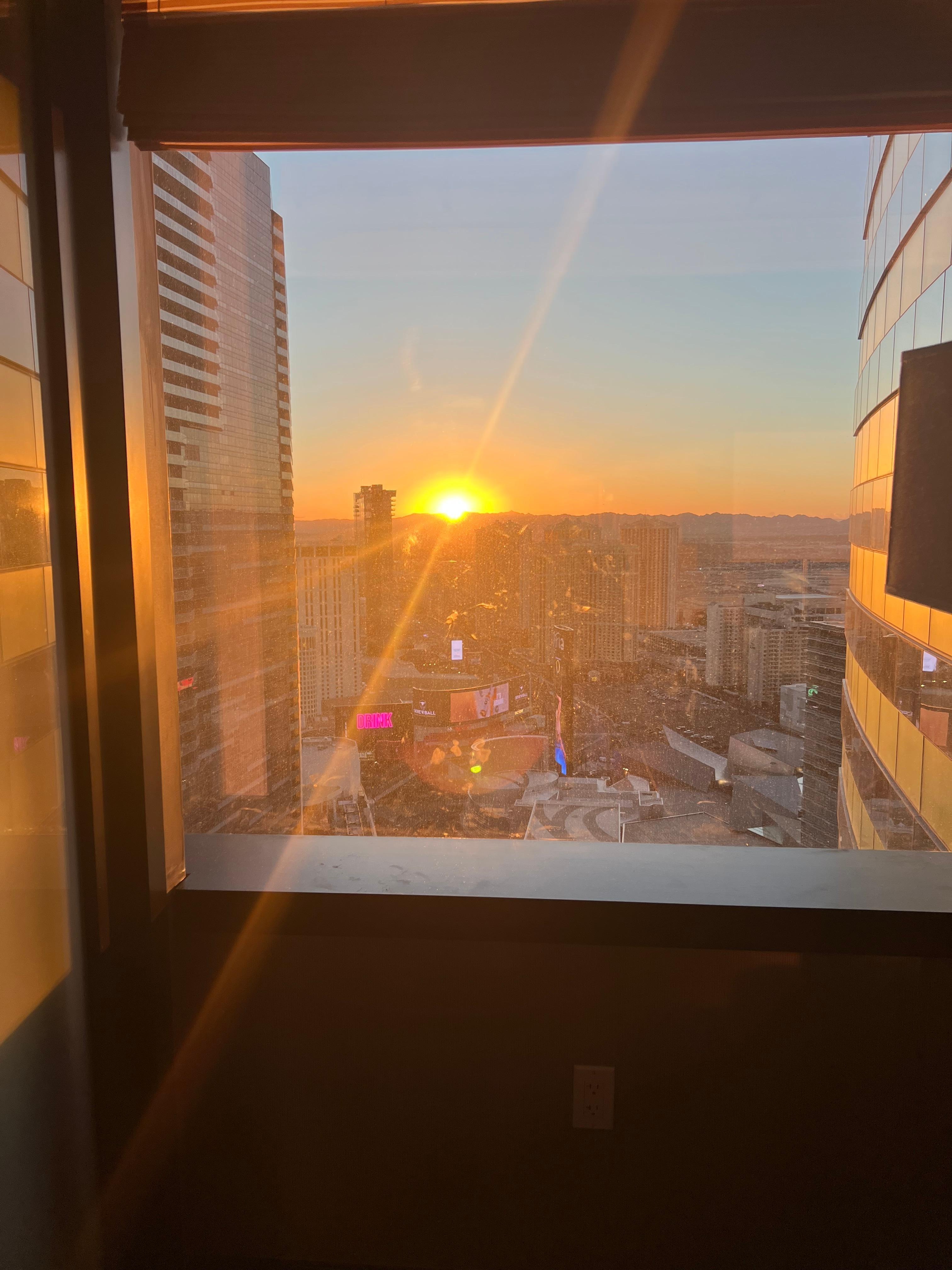 Sunrise from the living area