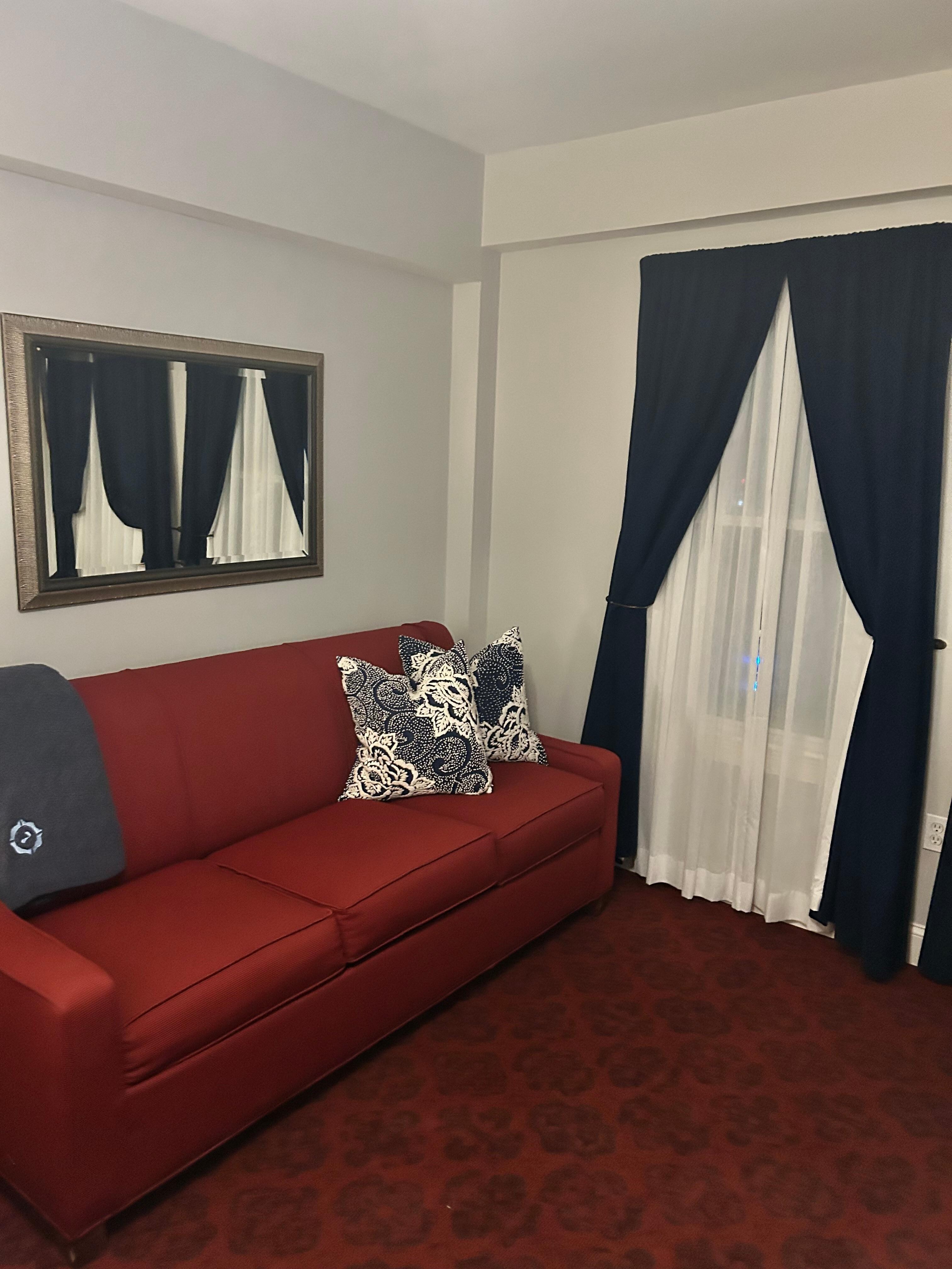 The pullout sofa bed enjoyed by our daughter 