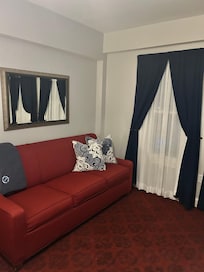 The pullout sofa bed enjoyed by our daughter