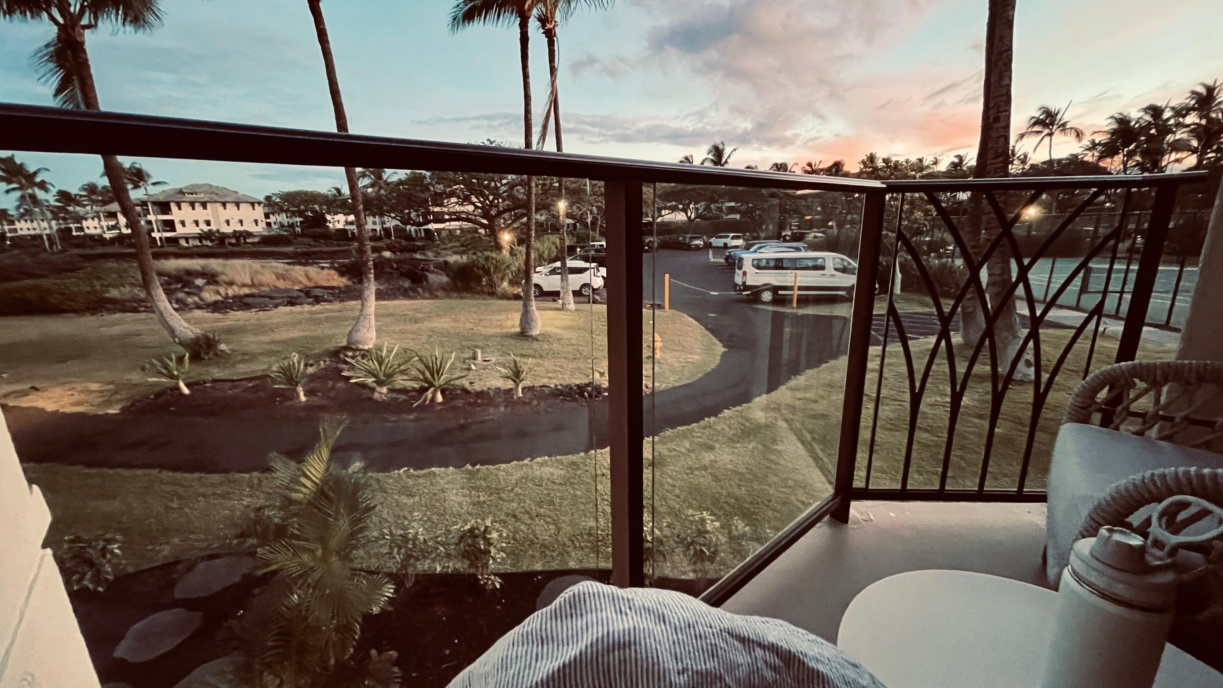 From “resort view” balcony