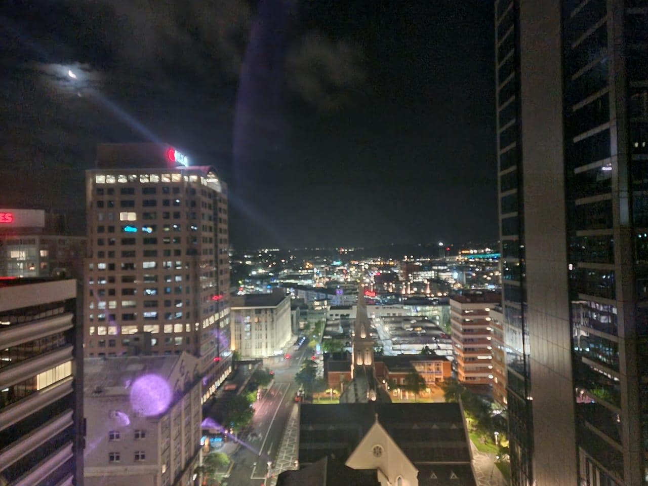 City and harbour view from the hotel