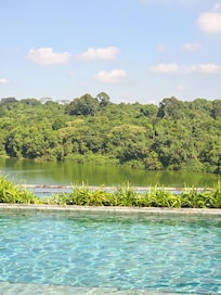 Infinity pool with a serene view