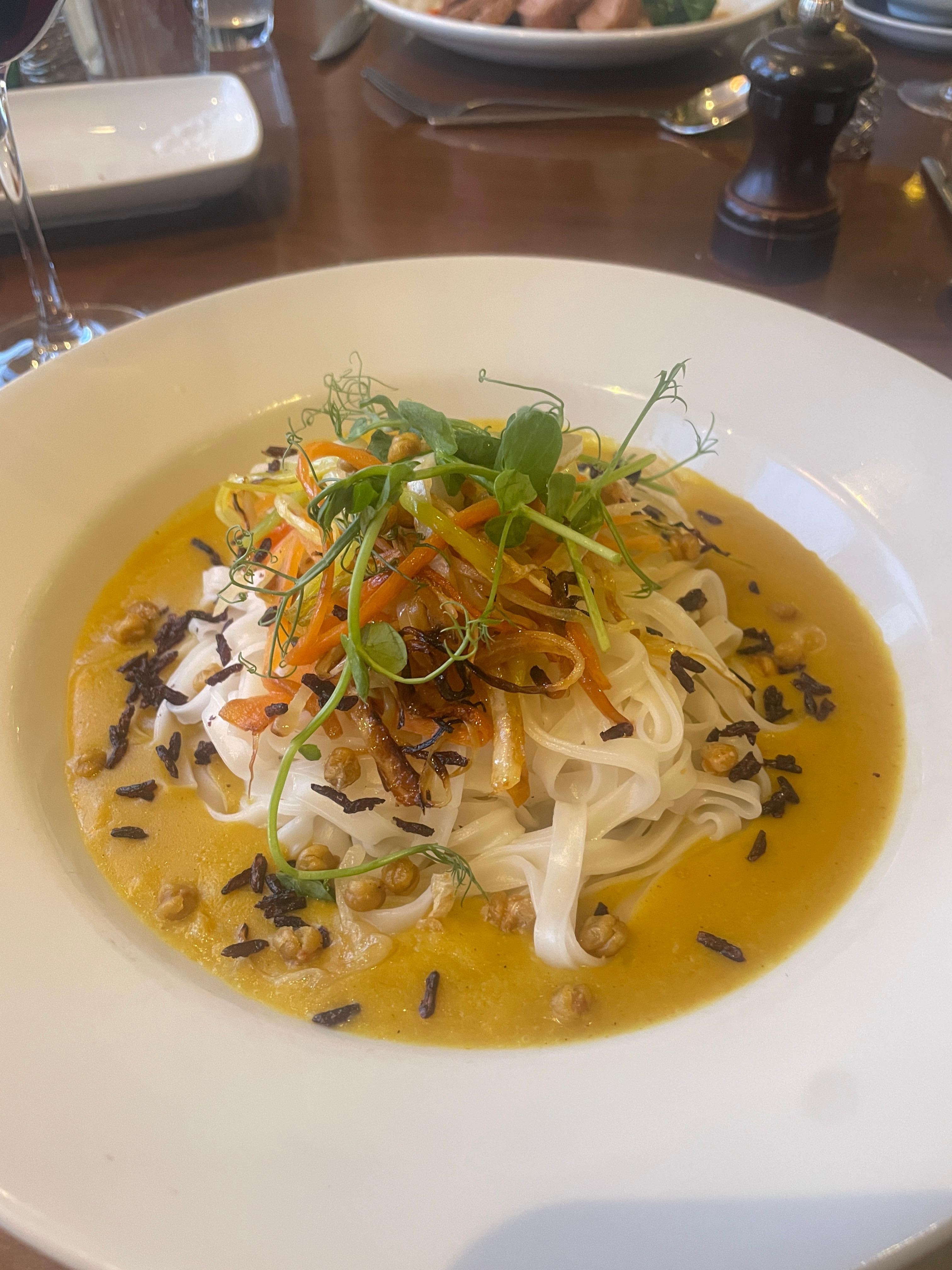 Butternut squash curry. Vegetarian meal. 