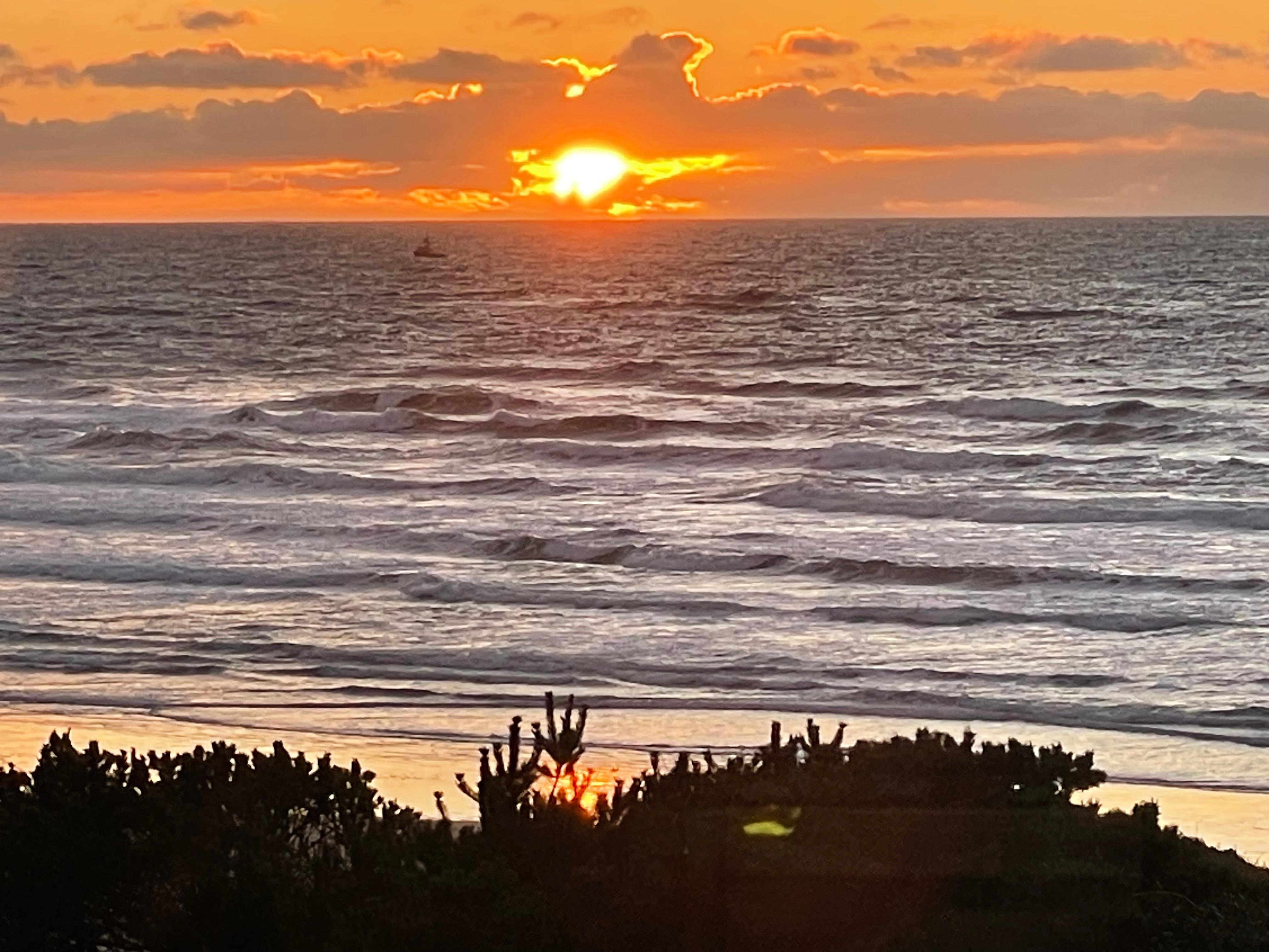 Sunset from inside the house