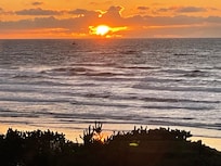 Sunset from inside the house