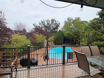 nice deck view even in the rain!