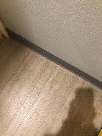 Dirty bathroom floor