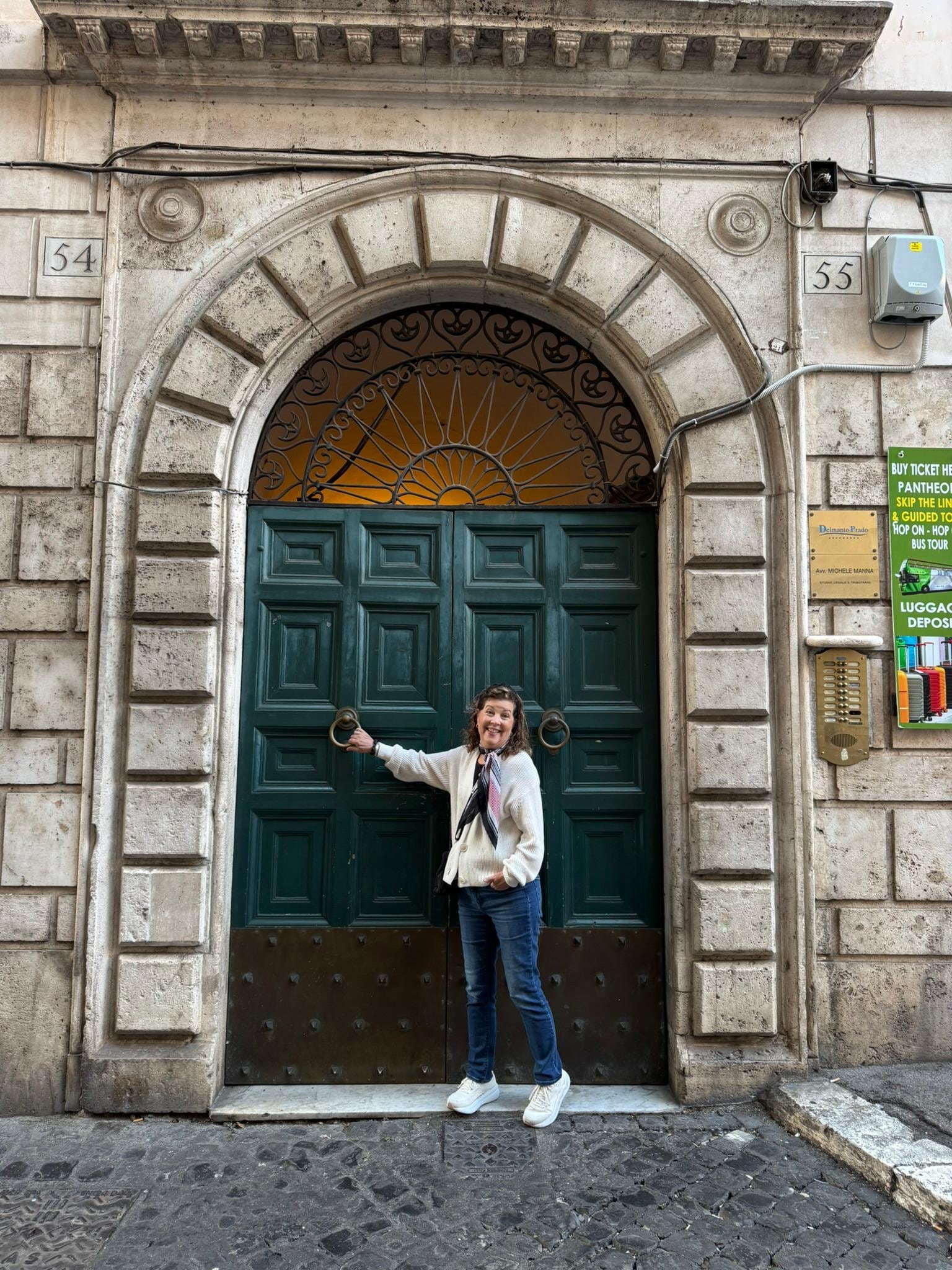 Front door, very secure proptery