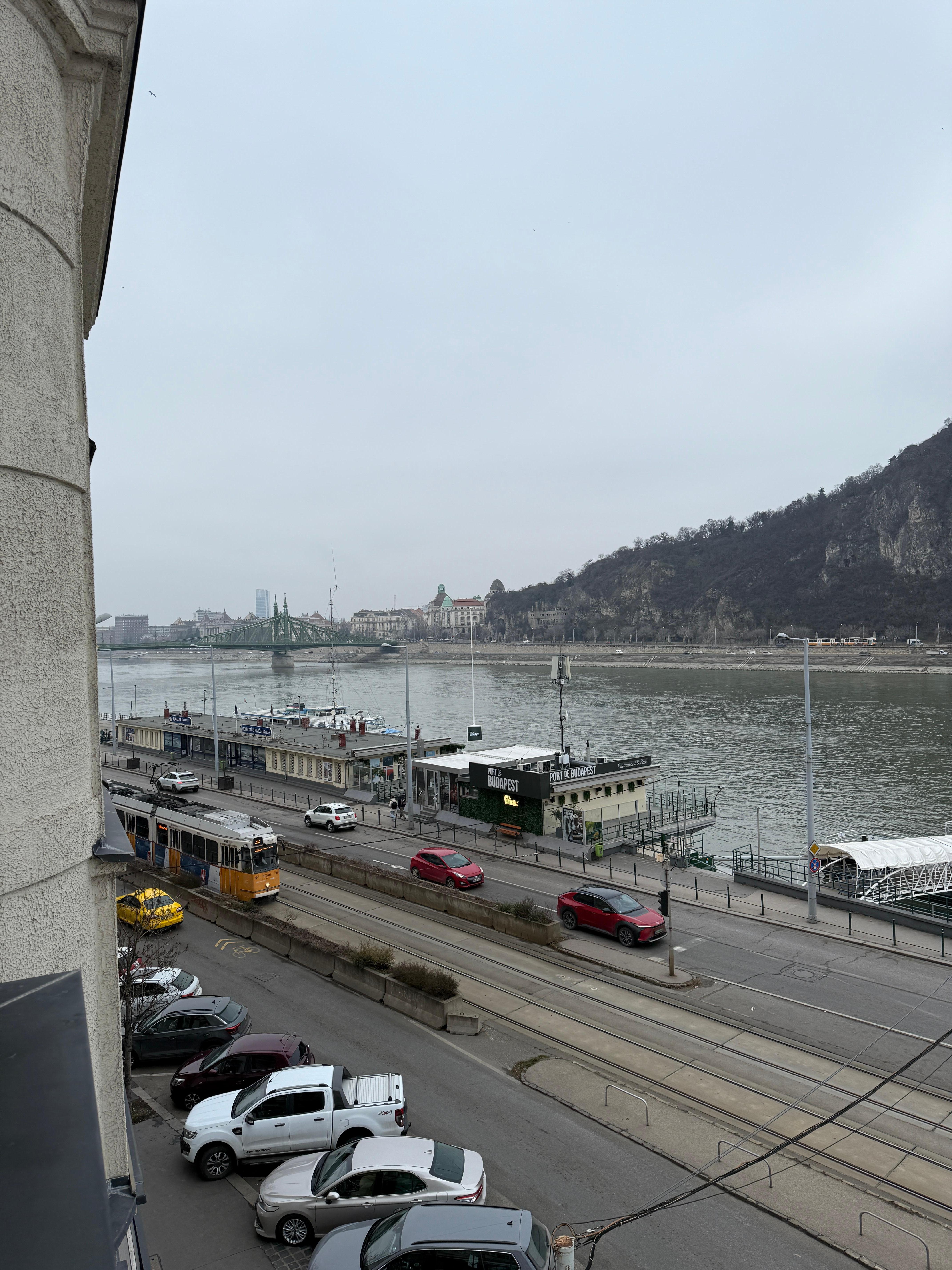 View of Danube from balcony