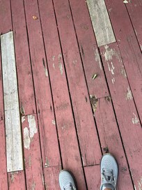 The deck gave my daughter a splinter within the first ten minutes