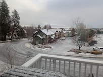 a snowy day in Bend