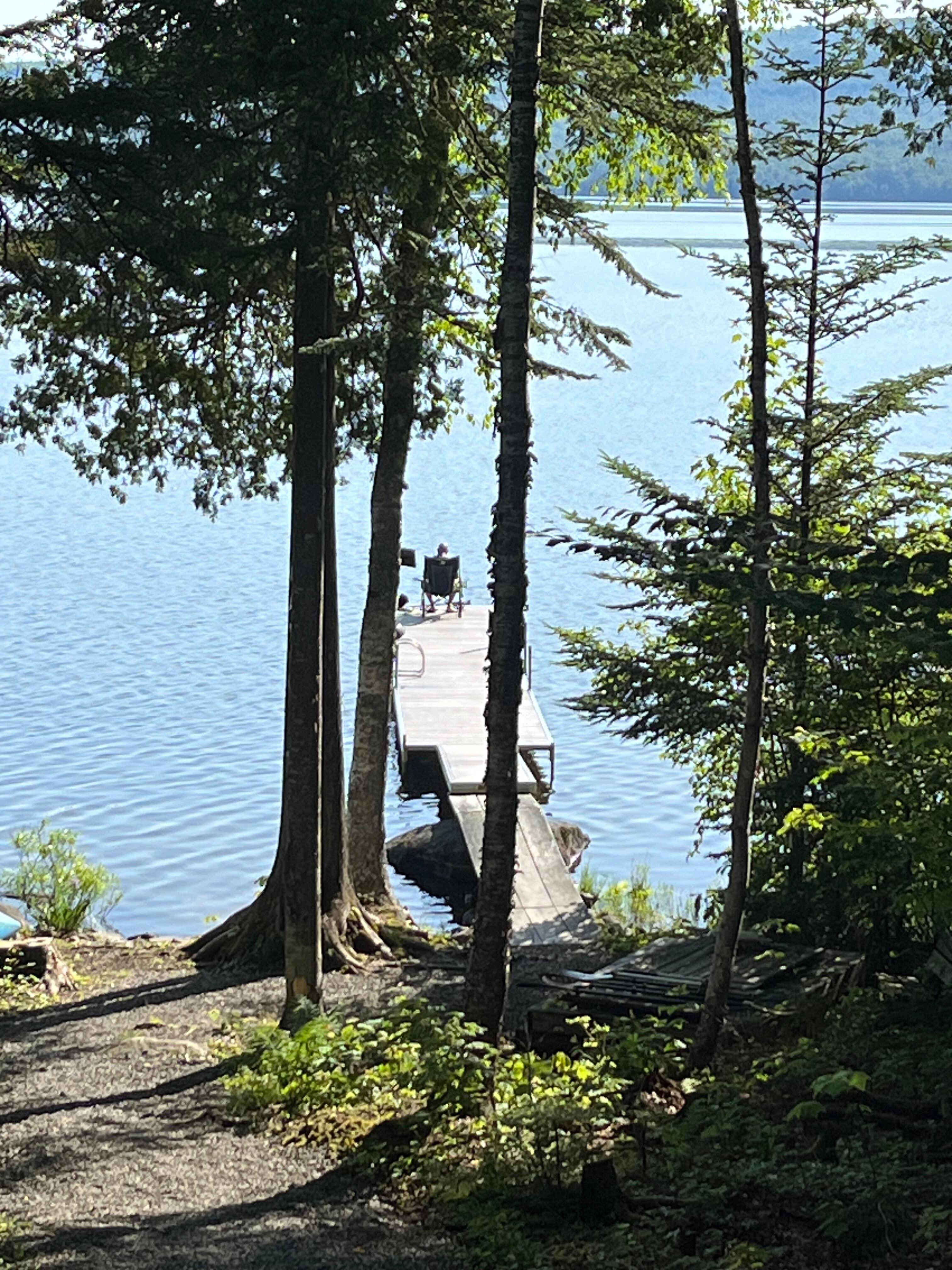 The view from the deck in the morning