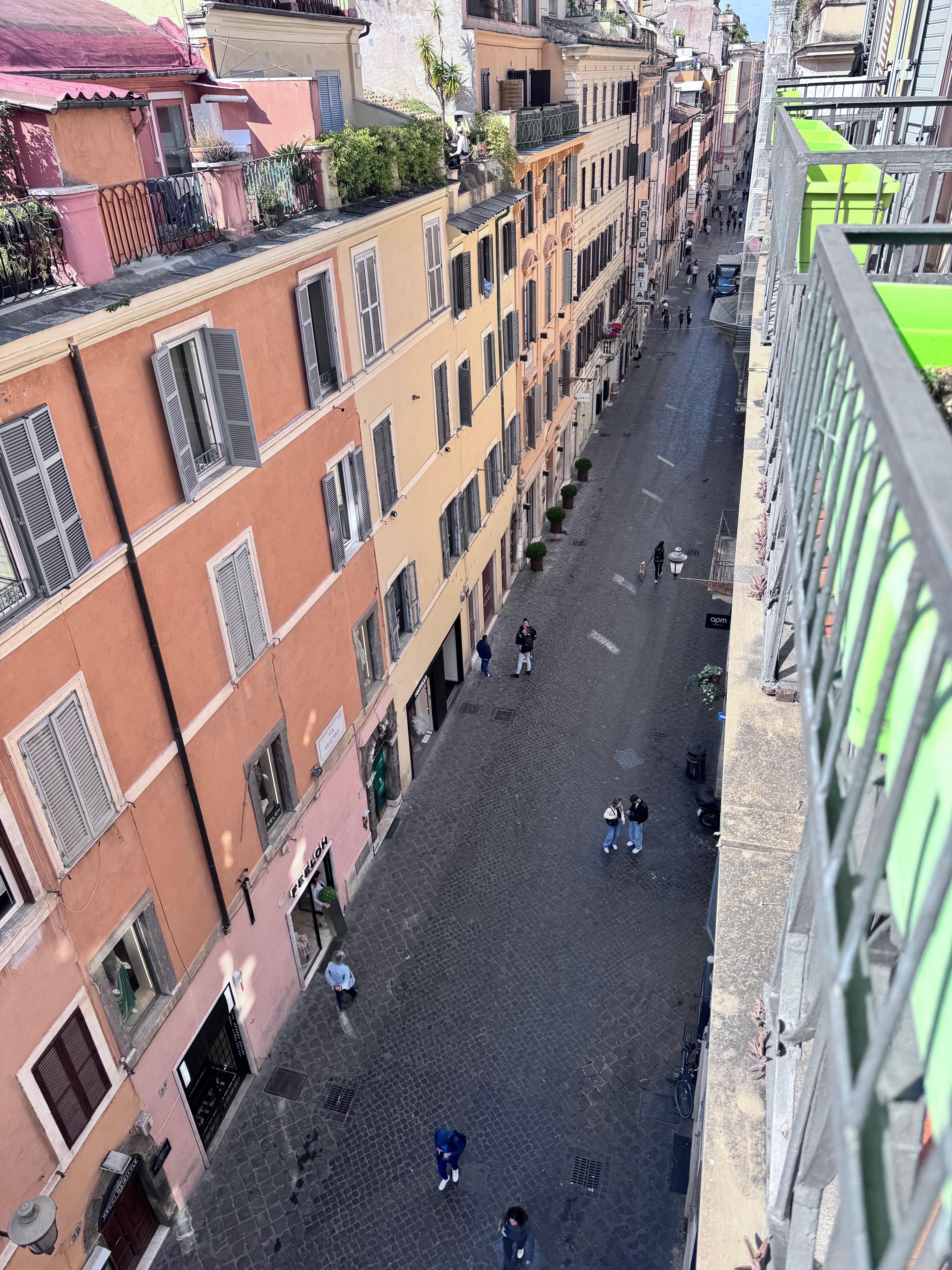 The balcony view unfortunately everything else was video but trust me its super cute 