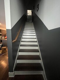 Second and third set of steps from 2nd floor to 3rd then 3rd to roof