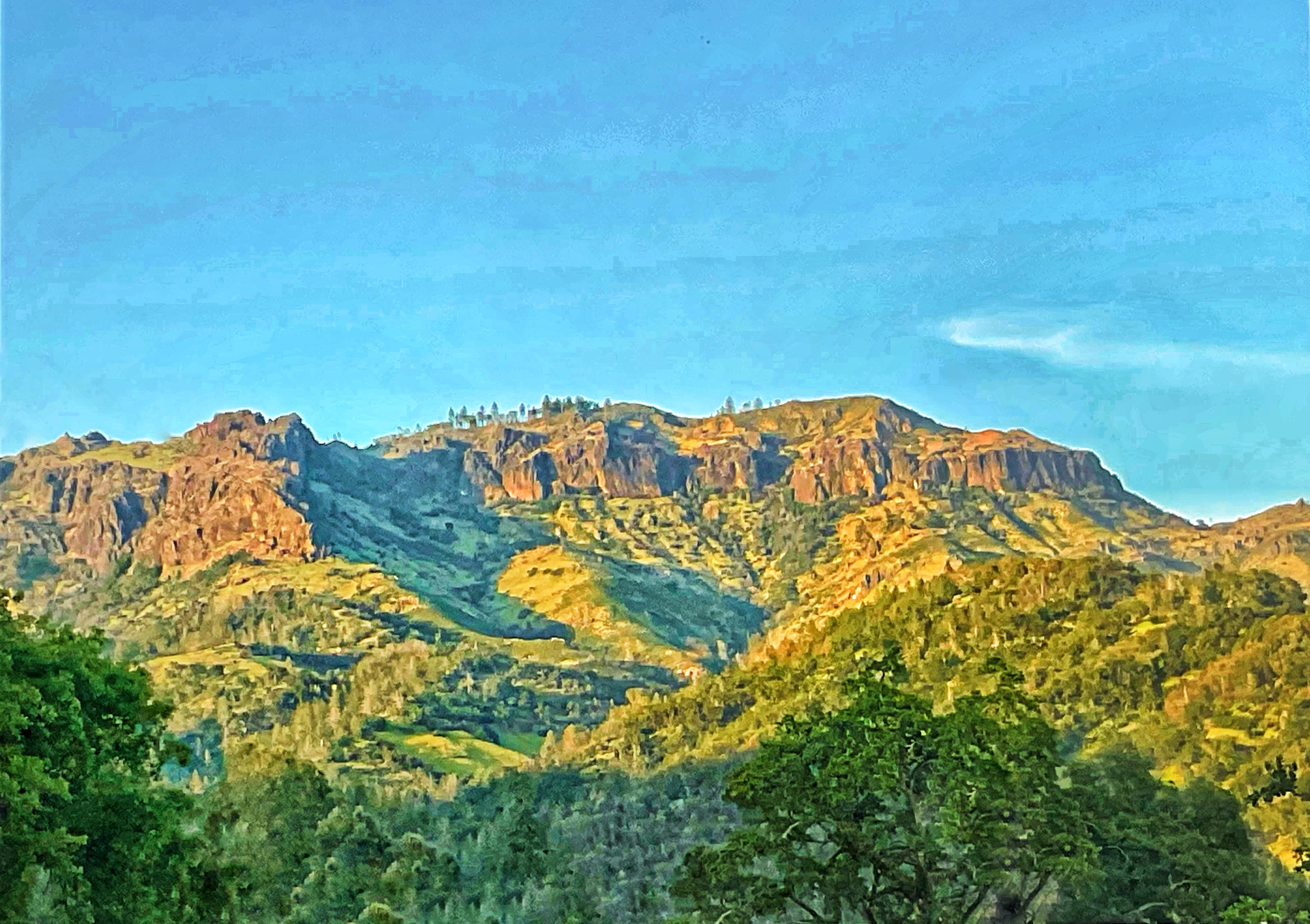 artistic view of the mountains