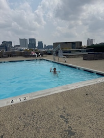 the pool looked wonderful, but it was frigid even in August