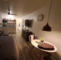 Indoor dining table. Forgot to take pic of outside lanai which feels private.