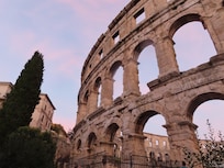 The colosseum within 5 minutes walk