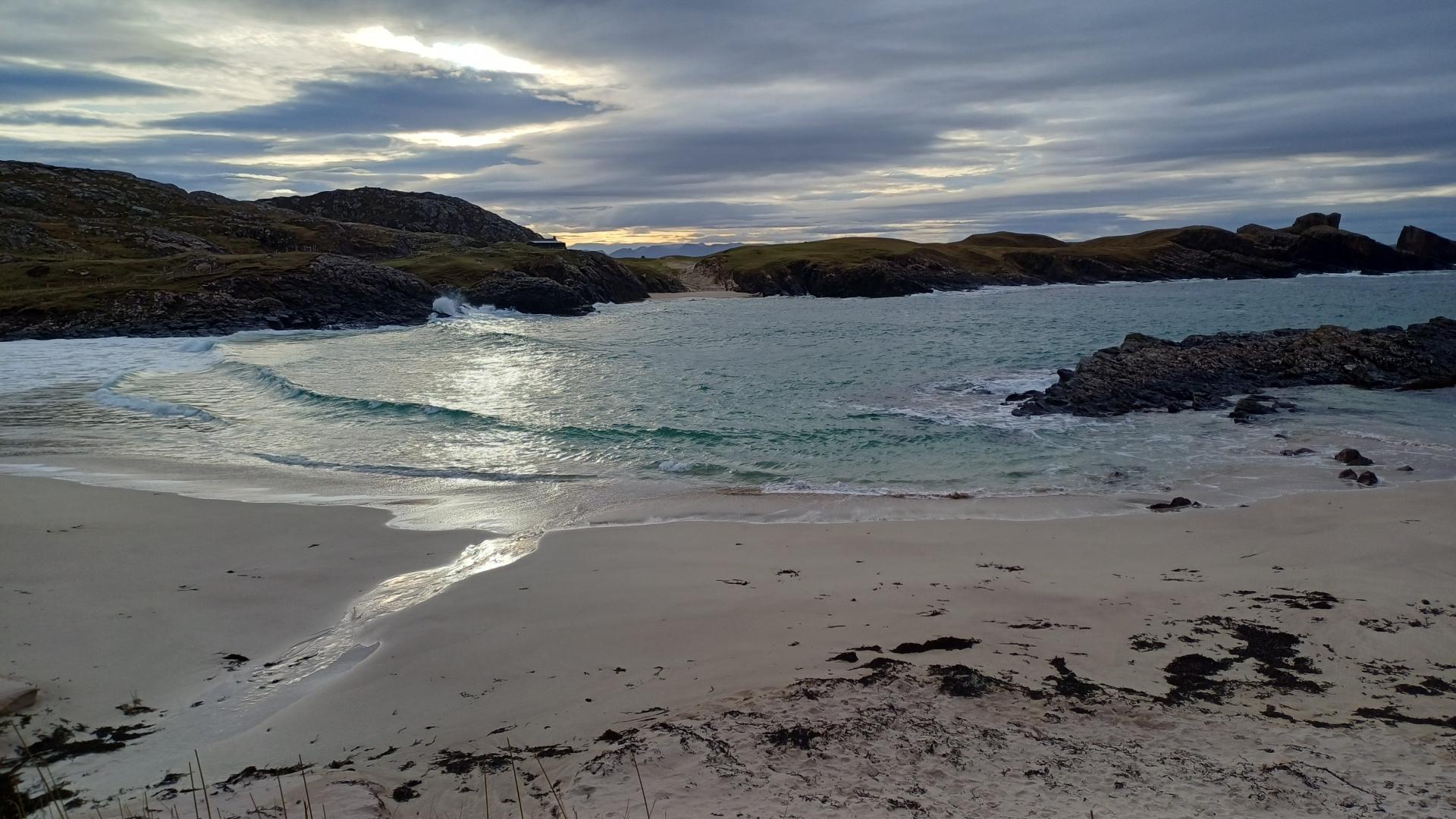 Beautiful Clachtol Beach.