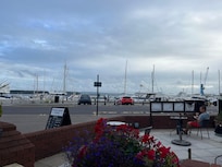 View from hotel outside bar area