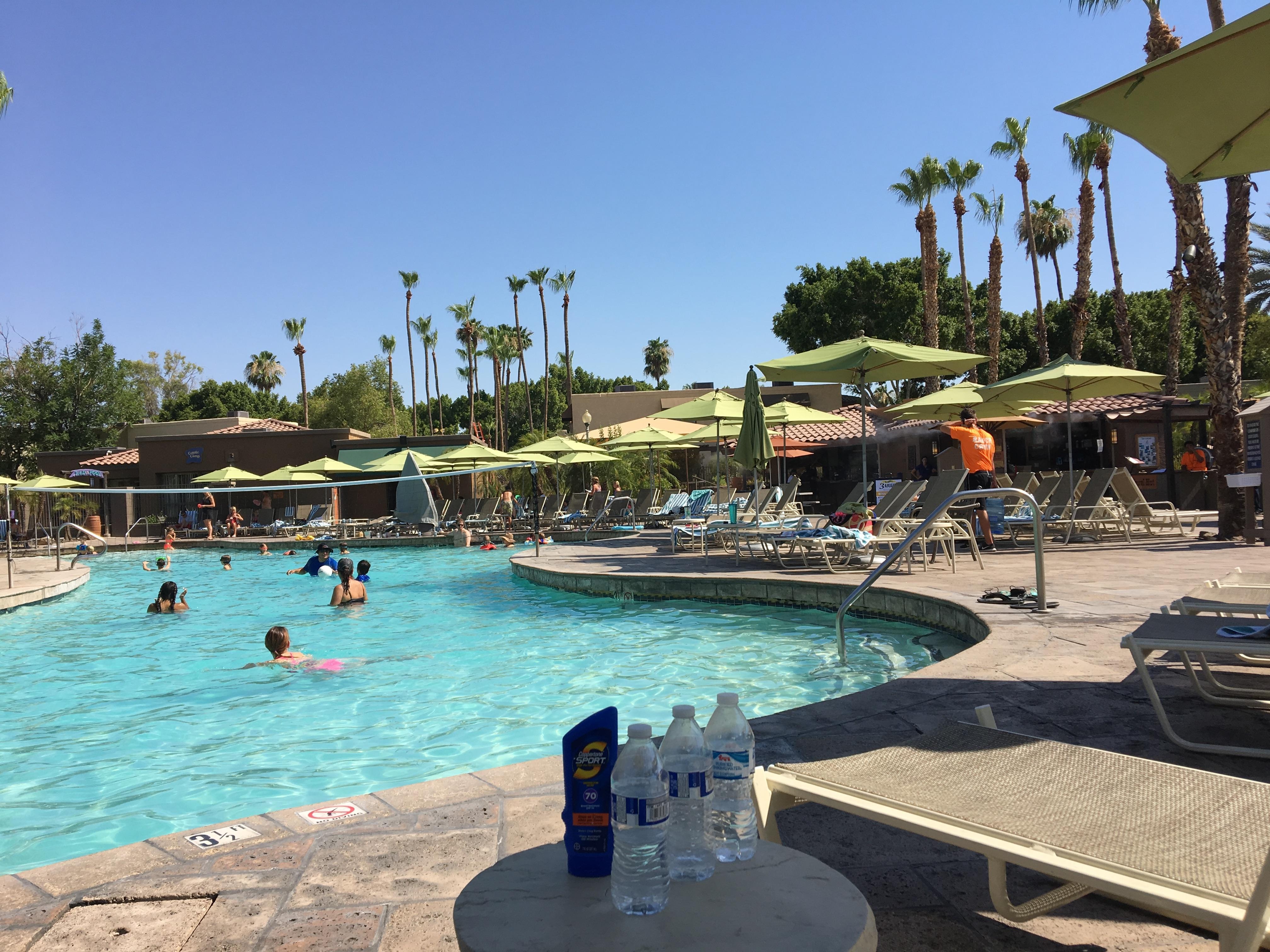 River Ranch Main Pool. Summer fun and perfect way to cool off in the extreme summer heat in Phoenix!