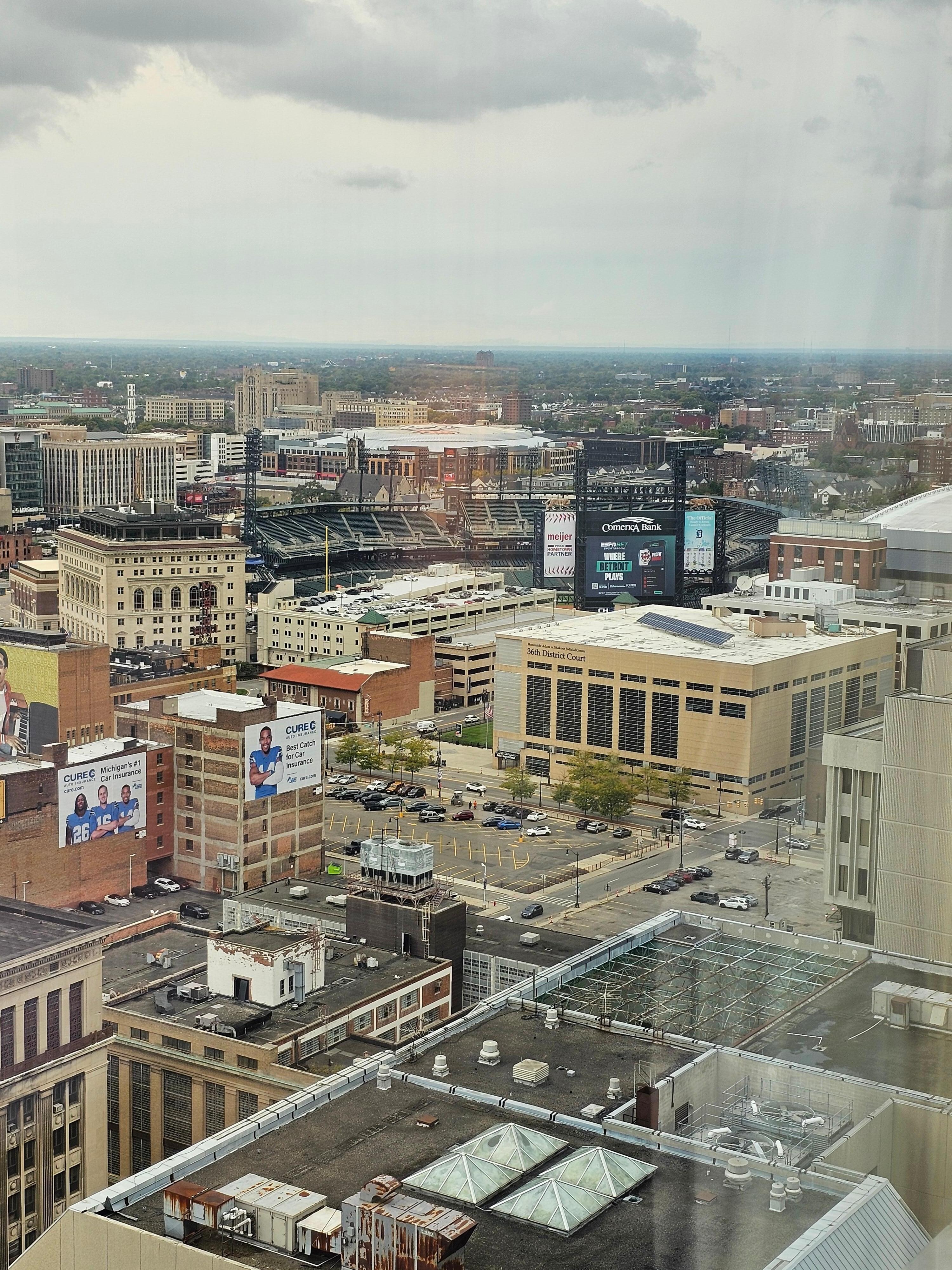 Saw all three stadiums out of my window