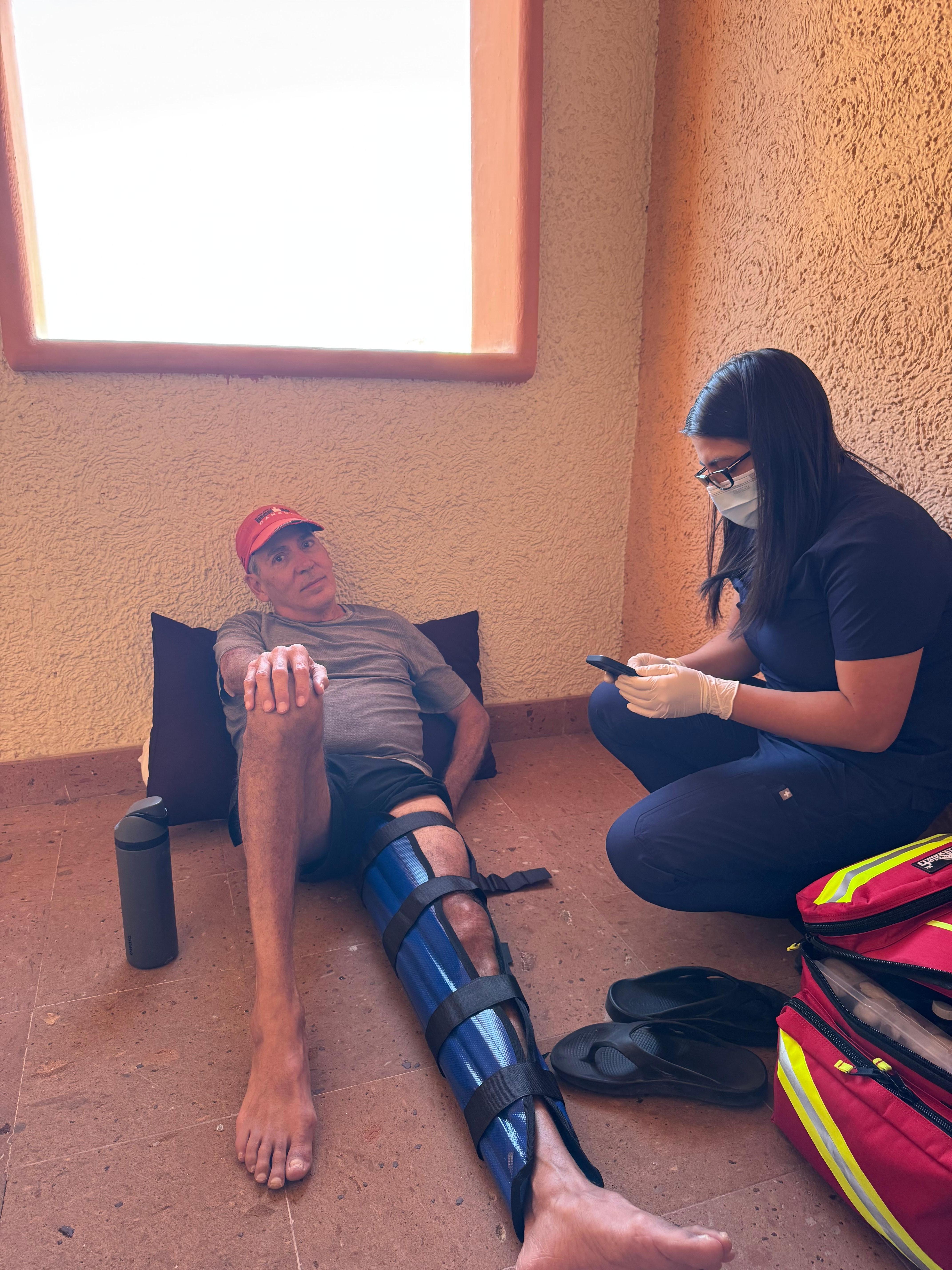 Sweet Doctor who spoke English 