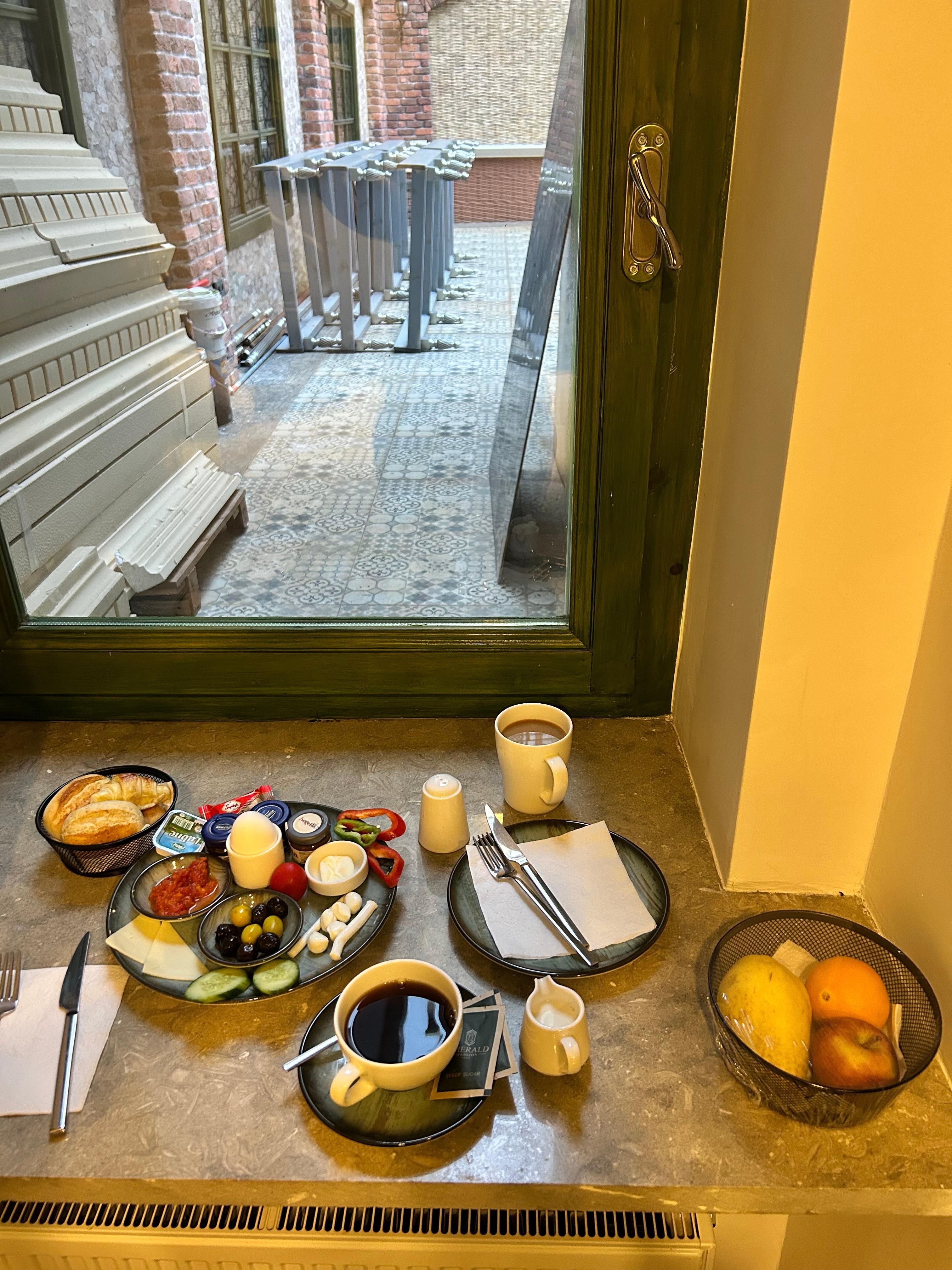 Continental breakfast delivered to your room!  