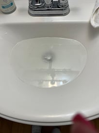 Sinks did not drain water properly and stuff flowed back up
