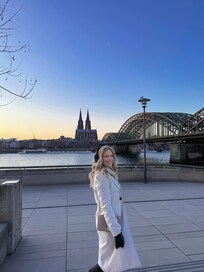 Right outside of the hotel.