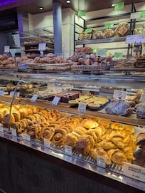 Cafe Marly next door. Fantastic pastries, coffee and hot chocolate!