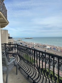 Our view of Brighton beach. A delight.