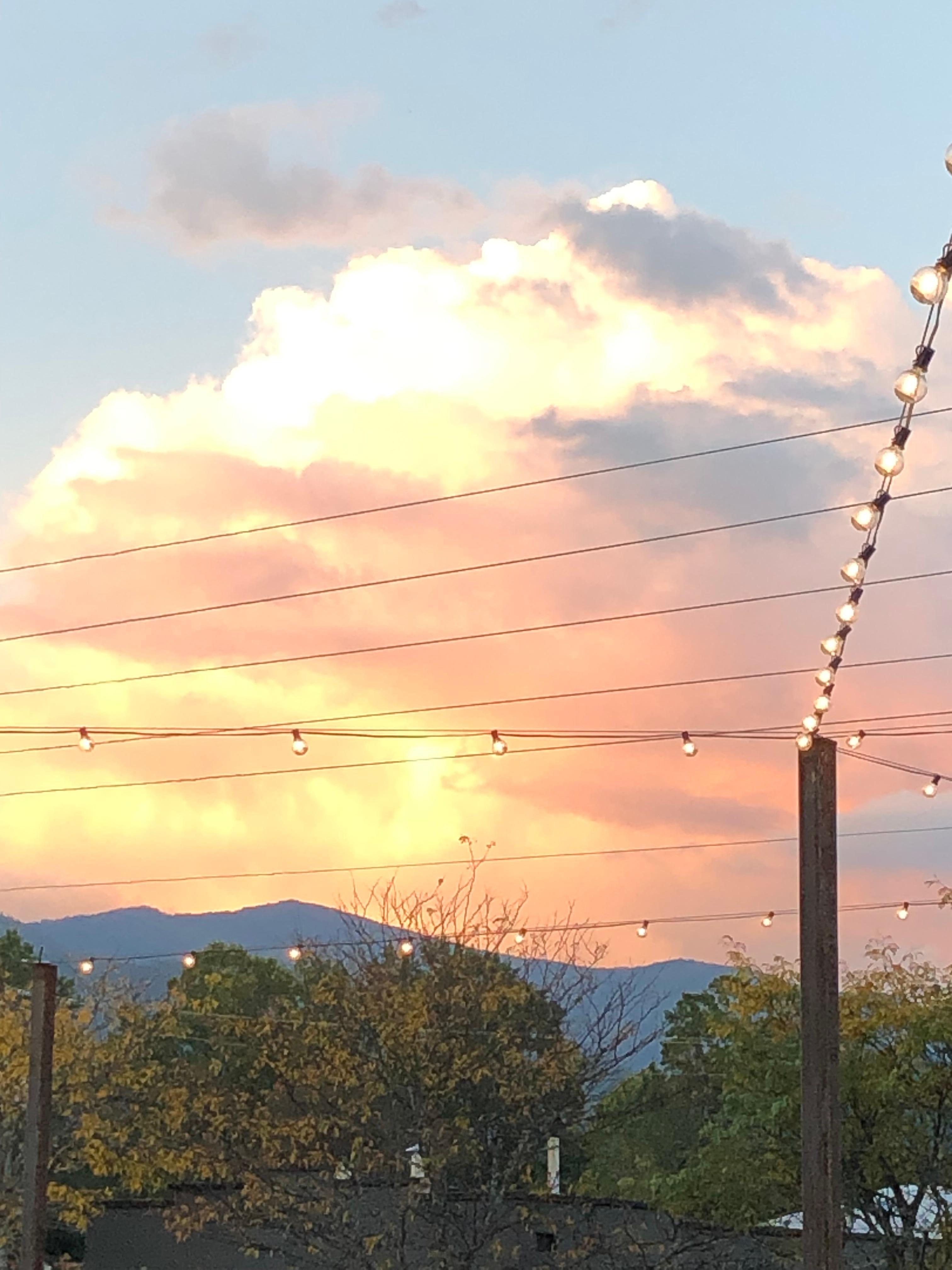 View from a restaurant two blocks from the house 