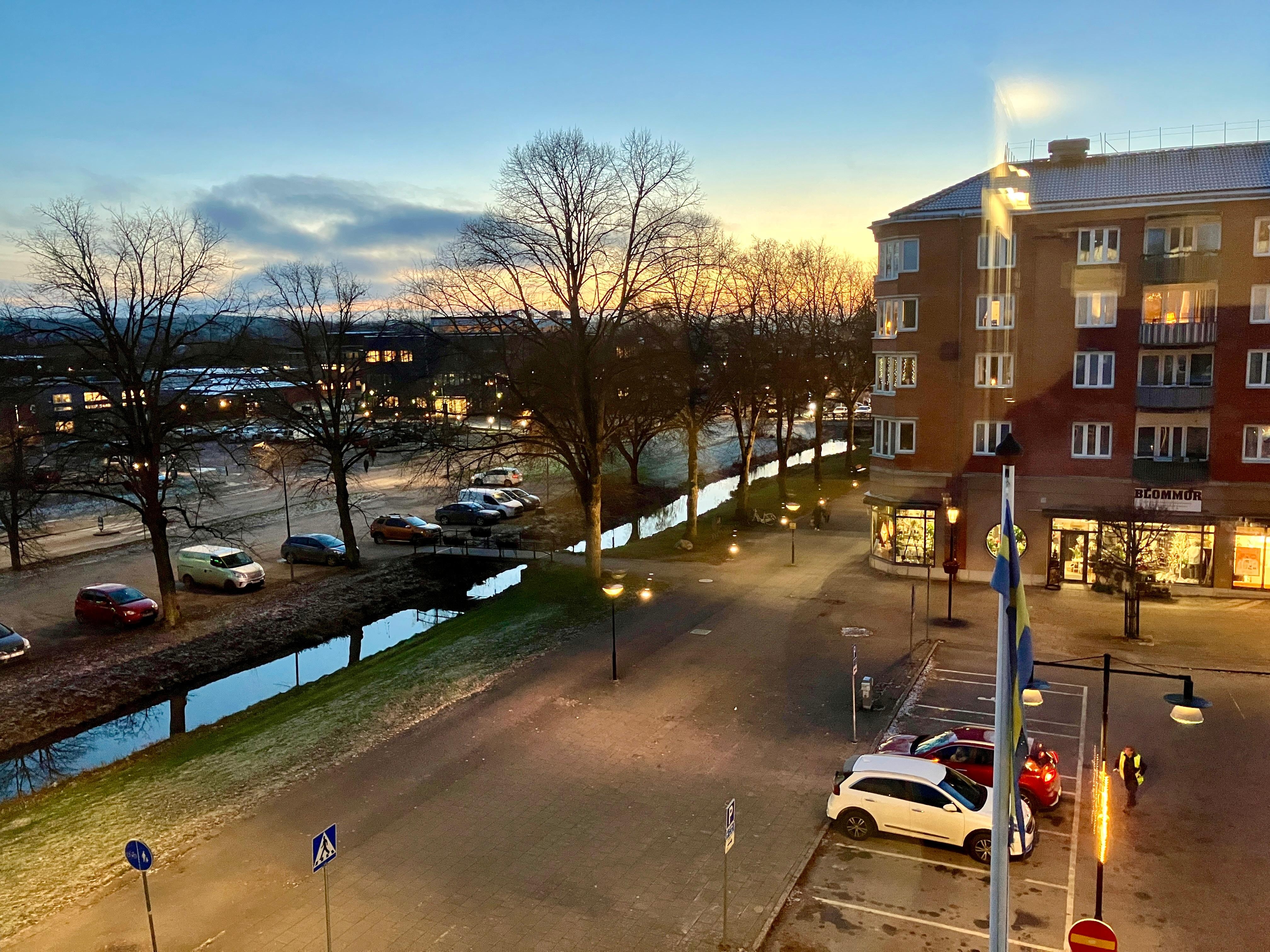 Hälsningsfoto från hotellfönstret