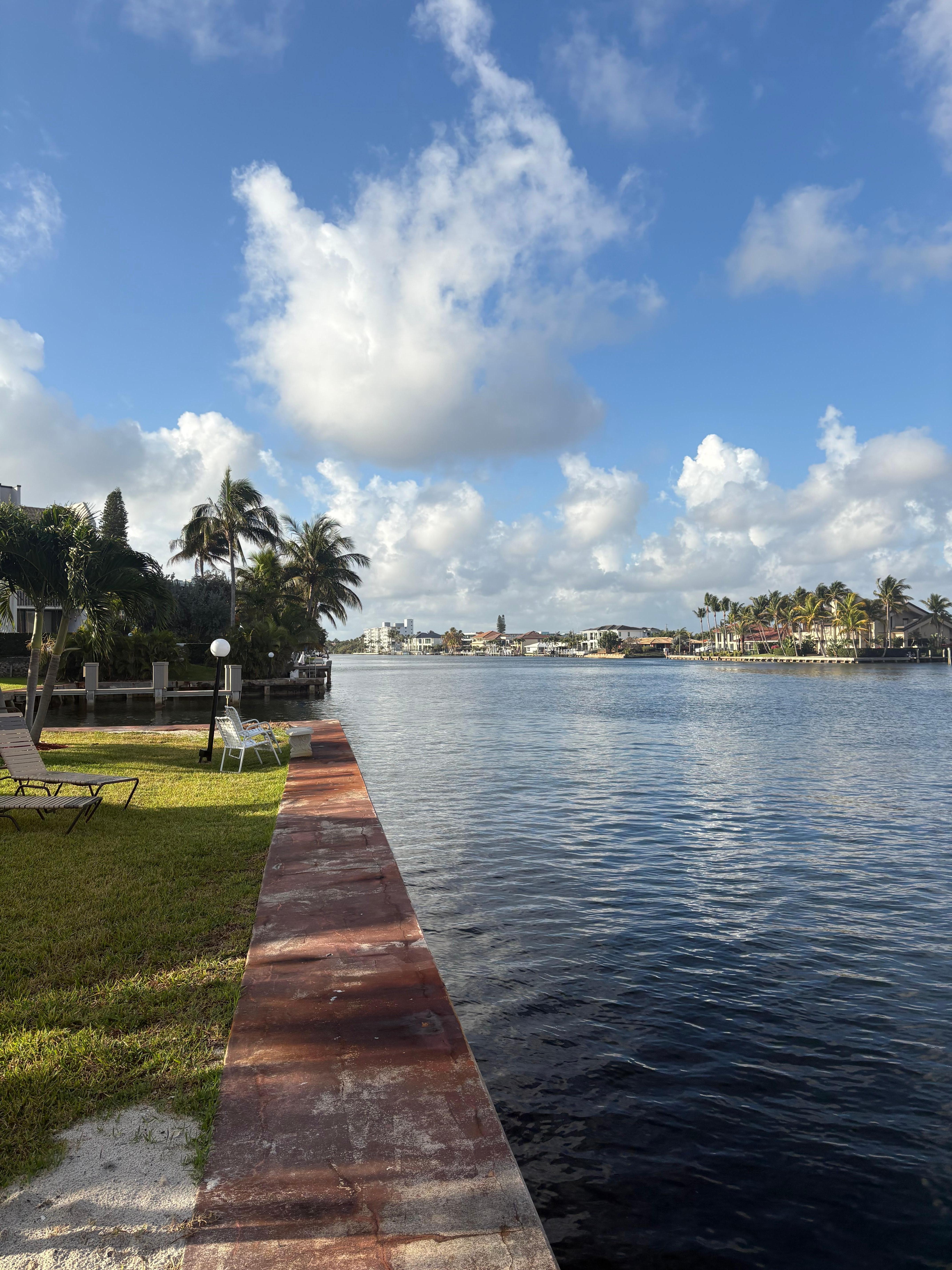 looking down the inter-coastal