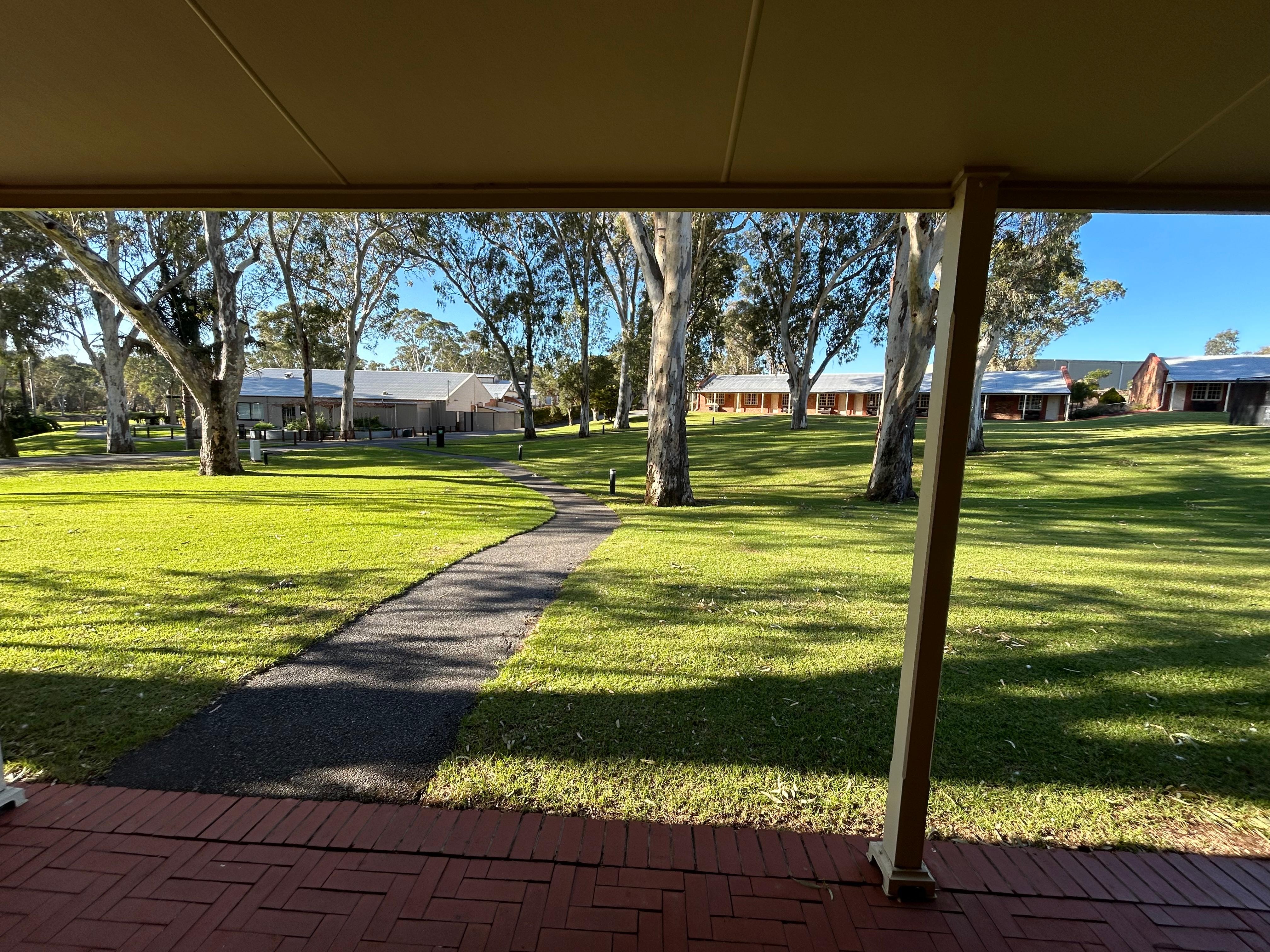 Path to restaurant from our front verandah