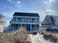 View from the beach. Looking at house.