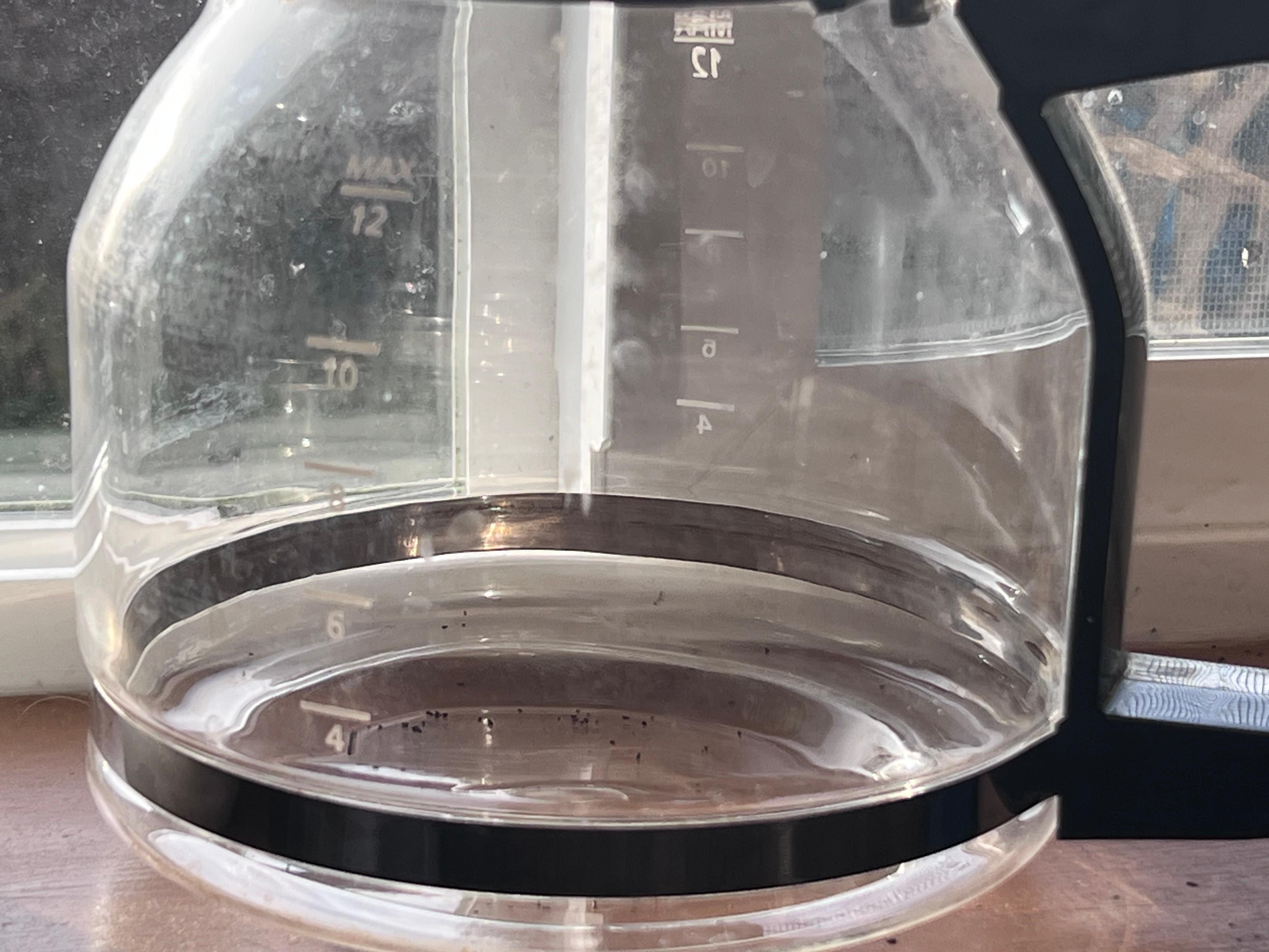 Coffee pot had some many spots on it. 