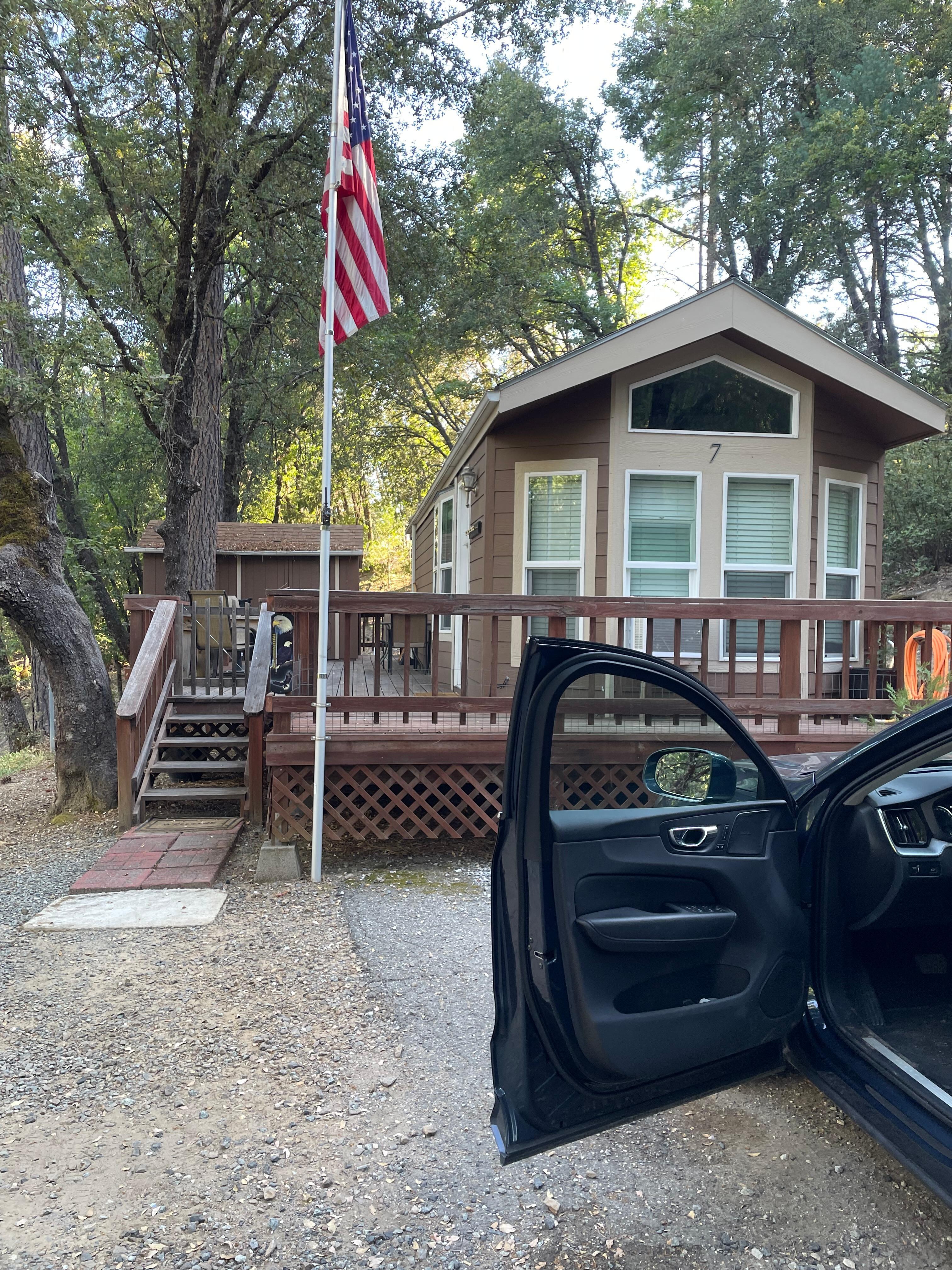 Cabin and outside deck