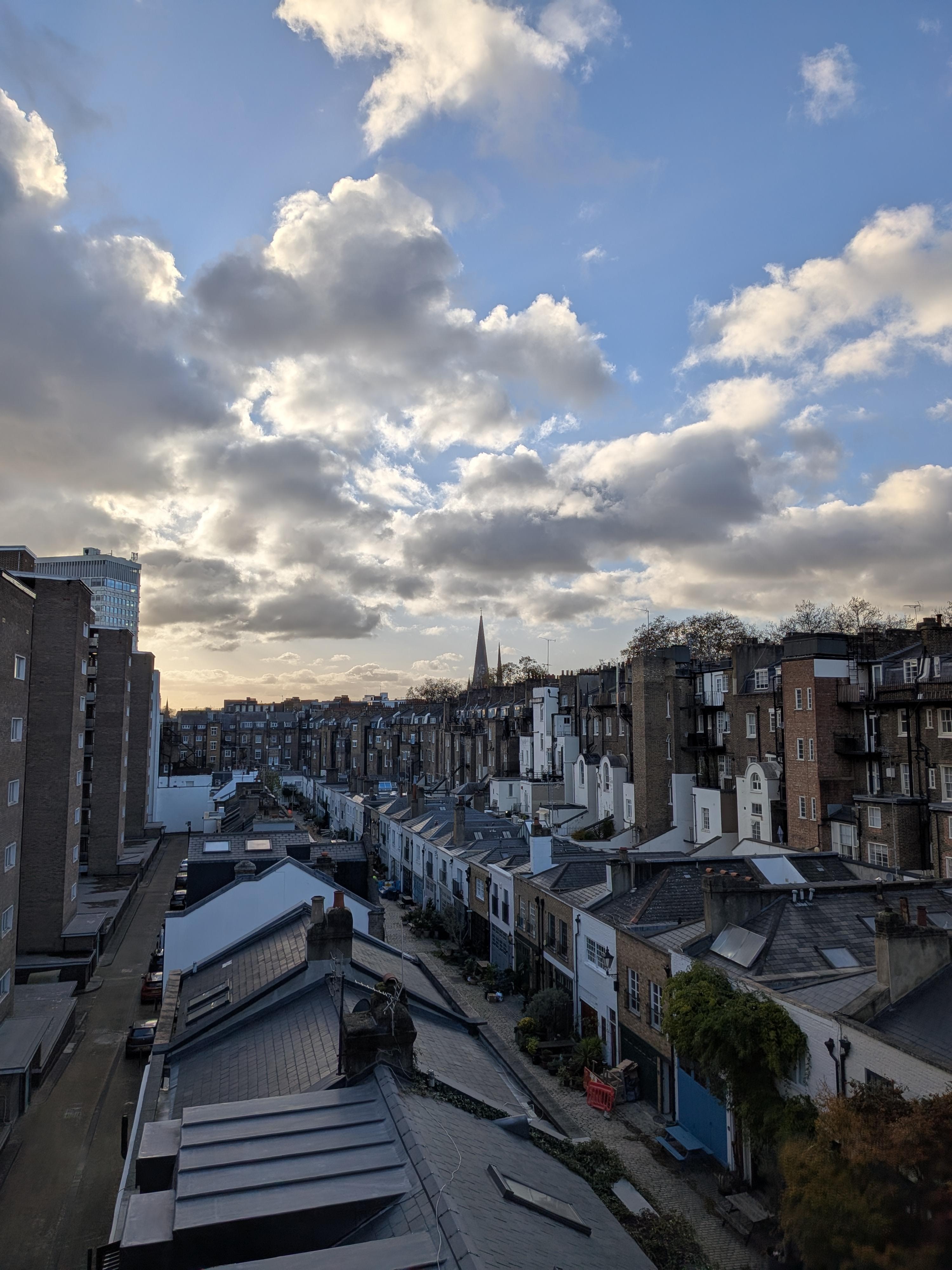 View across the rooftops from my room!