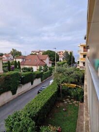 View from the balcony towards the sea.