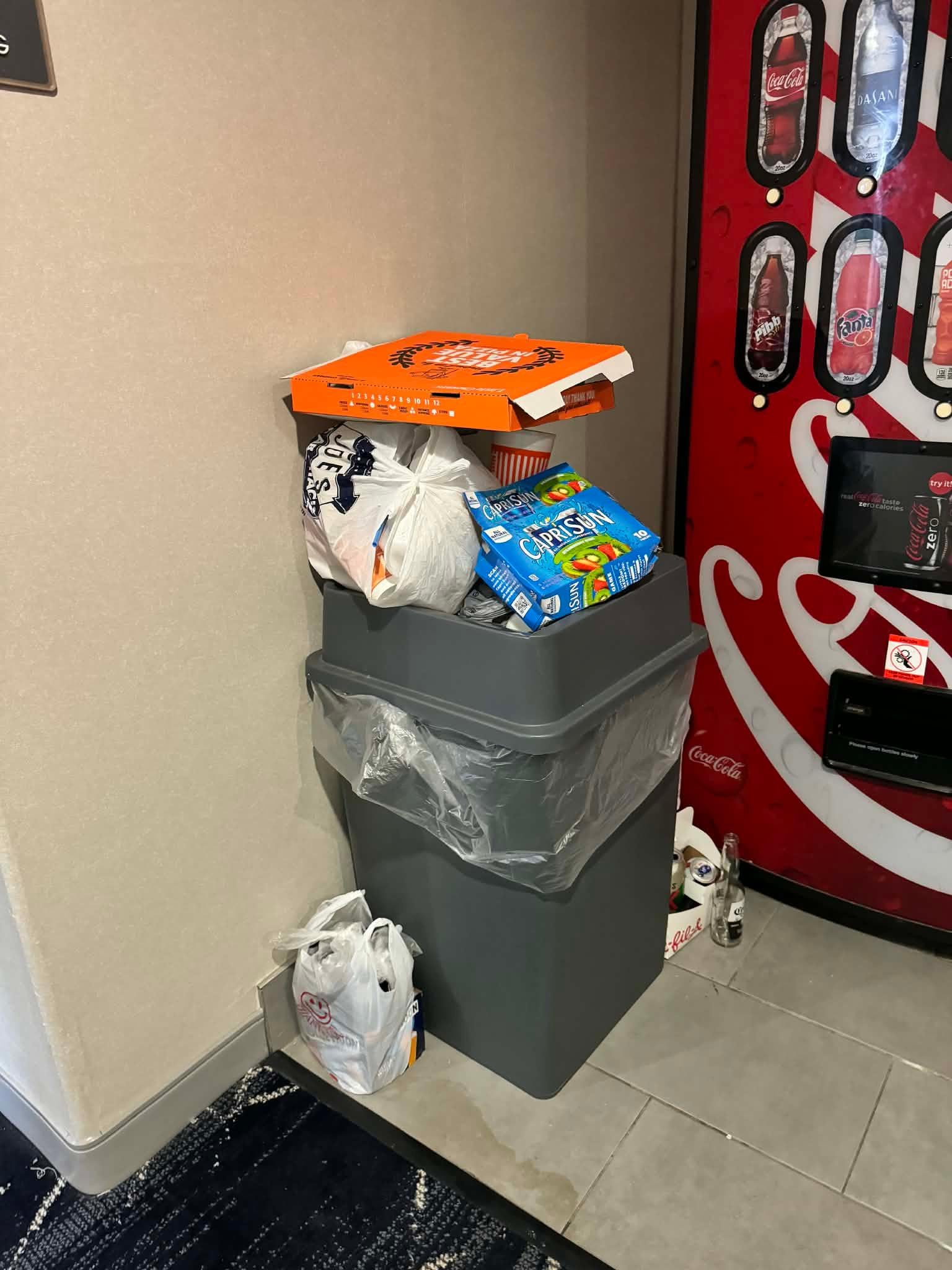 Same trash left out for two whole days 