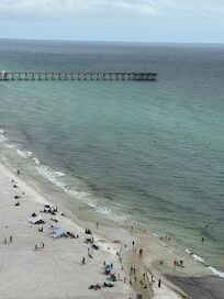 From the balcony.